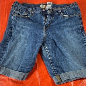 Levi Jeans Boot Cut Jean Shorts 515 10M